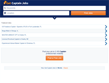 Tablet Screenshot of getcaptainjobs.com